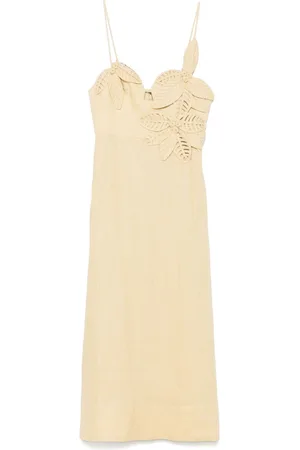 Farm Rio Flowered-bust midi dress