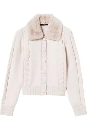 Twin-Set Faux-fur collar cardigan
