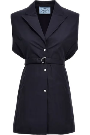 Prada Belted poplin vest