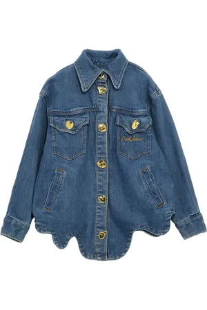 Moschino Wavy-hem denim jacket