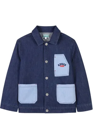 Kenzo Embroidered-logo denim jacket