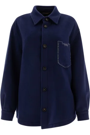 Marni Logo-embroidered shirt jacket