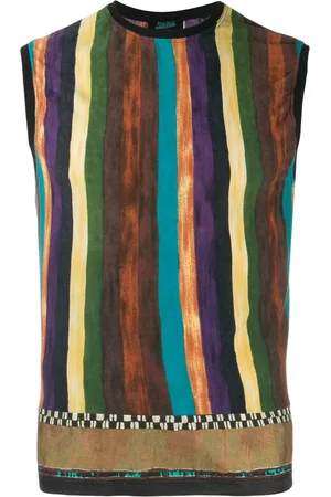 Jean Paul Gaultier Striped sleeveless tank