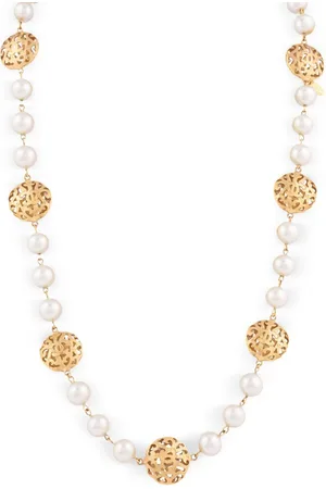CHANEL 1980 faux-pearl necklace