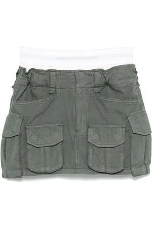 Alexander Wang Logo-waistband mini skirt