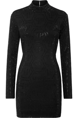 Philipp Plein Monogram-embellished mini dress