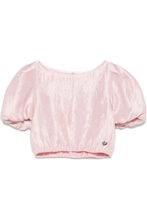 MONNALISA Metallic-effect blouse