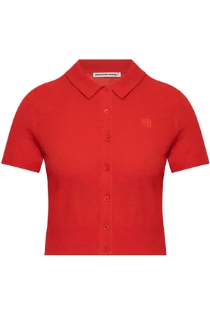 Alexander Wang Logo-embroidered polo shirt