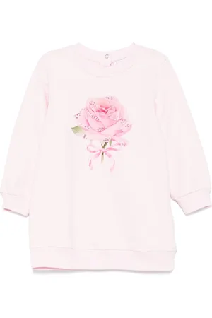MONNALISA Rose-print dress