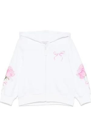 MONNALISA Rose-print hoodie