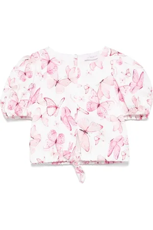 MONNALISA Butterfly-print blouse