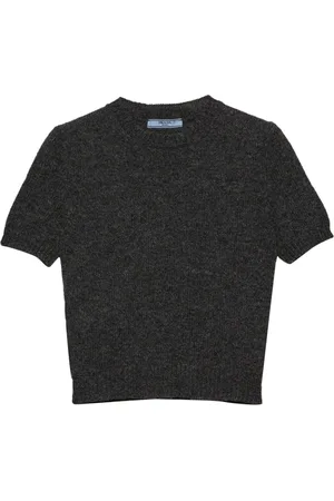 Prada Short-sleeve cashmere top