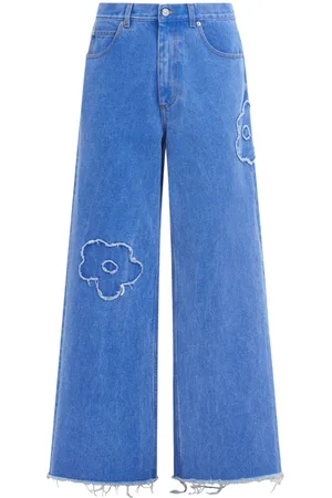 Marni Floral-appliqué jeans