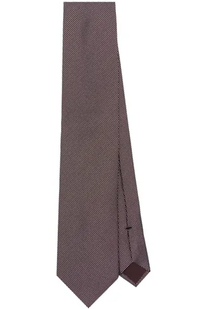 Tom Ford Polka dot-embroidery tie