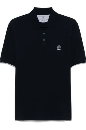 Brunello Cucinelli Logo-embroidered polo shirt