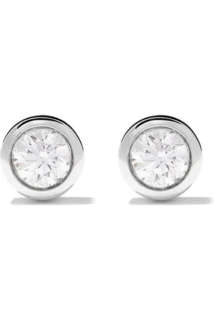 De Beers 18kt white gold My First one diamond stud earrings