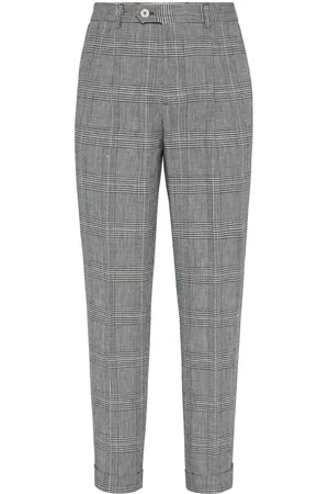 Brunello Cucinelli Prince of Wales trousers
