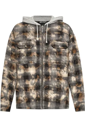 Palm Angels Check-pattern shirt jacket