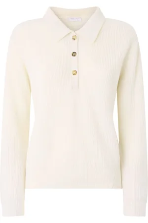 Boglioli Ribbed-knit cashmere polo top