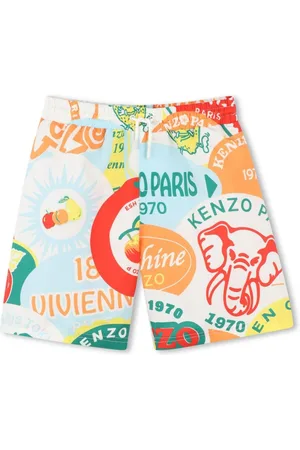 Kenzo All-over graphic-print swimming shorts