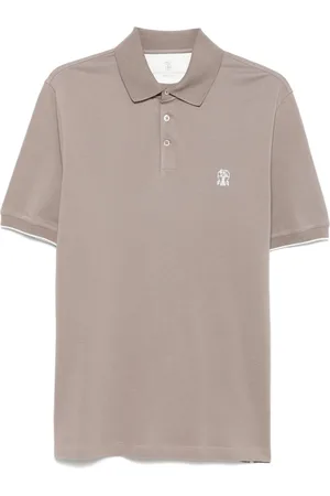 Brunello Cucinelli Logo-embroidered polo shirt