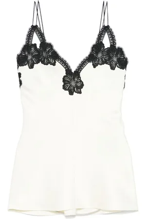 Jil Sander Lace-detailed tank top