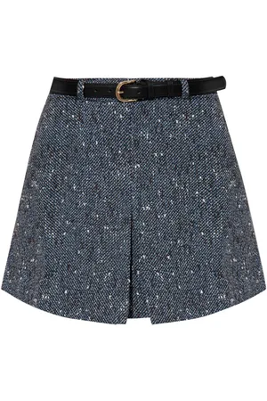 Self-Portrait Bouclé mini skirt