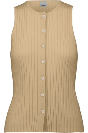 Allude Ribbed-knit top