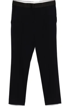 Céline 2010s satin-trim trousers