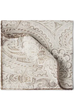 Brunello Cucinelli Printed silk pocket square