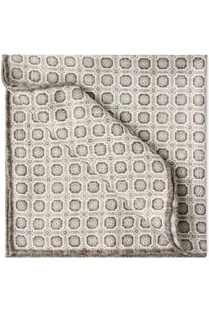 Brunello Cucinelli Printed silk pocket square