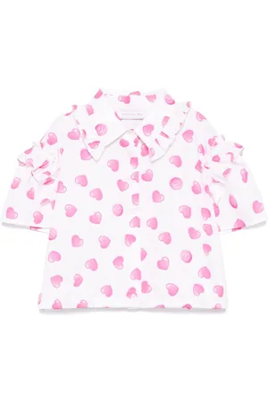 MONNALISA Heart-print blouse