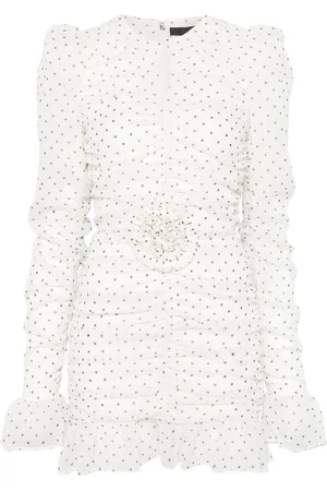 ROTATE Printed long-sleeves mini dress