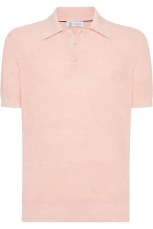 Brunello Cucinelli Ribbed-knit polo shirt