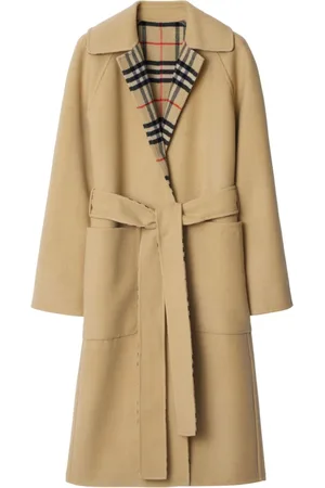 Burberry Check wool reversible coat