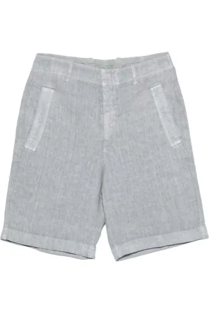 ELEVENTY Pocketed linen shorts