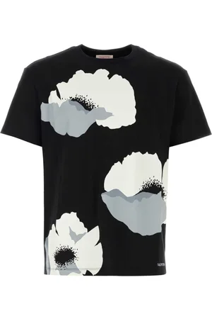 VALENTINO GARAVANI Flower Portrait-print cotton T-shirt