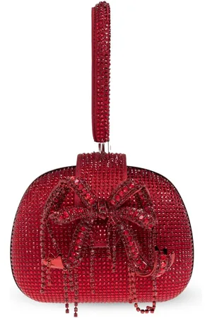 Self-Portrait Rhinestone-embellished clutch bag