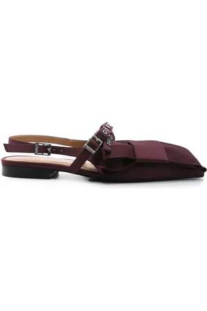 Ganni Big Bow ballerina shoes
