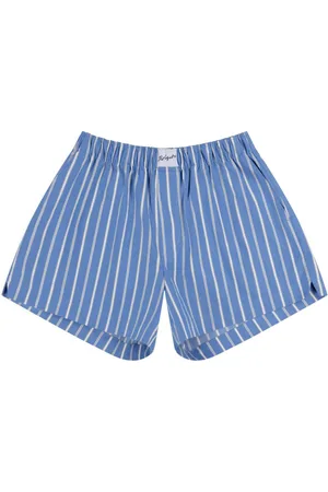 Axel Arigato Striped cotton-blend shorts