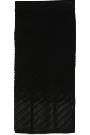 DKNY Ribbed seamless midi skirt