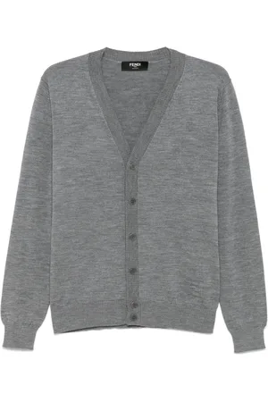 Fendi Embossed-logo cardigan