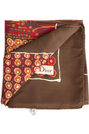 Dior 1970s abstract-print scarf