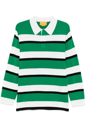 Guest In Residence Striped rugby polo shirt