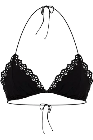 ULLA JOHNSON Lace-trim bikini top