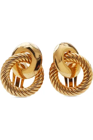 Dior 1990s chain clip-on earrings