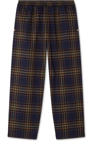 VERSACE Tartan-pattern trousers