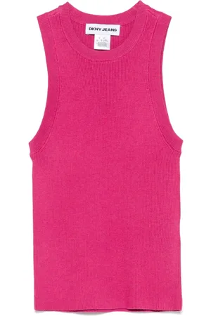 DKNY Ribbed-knit tank top
