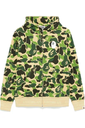 A Bathing Ape ABC camo logo zip-up hoodie