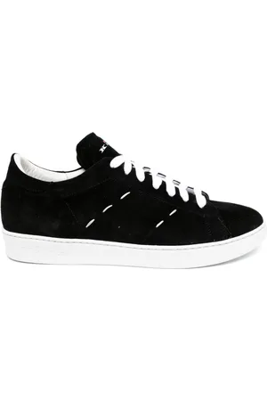 Kiton Stitching leather sneakers